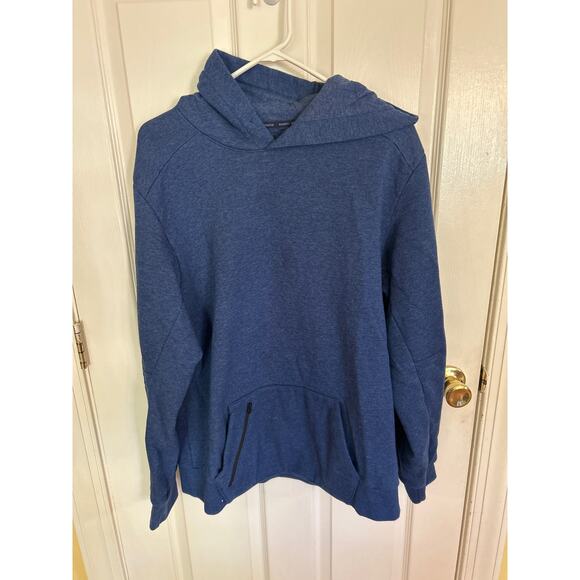 Russell Athletic Sweatshirt Mens Large Blue Fleece Hoodie Made In USA e2 - Picture 1 of 3